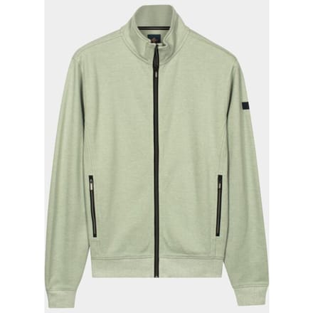Baileys Vest Sweat Full Zip Fine Two-Tone Misty Green / male