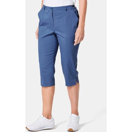 Capri CARLA van satijn - blauw - Gr. 48 van Goldner Fashion