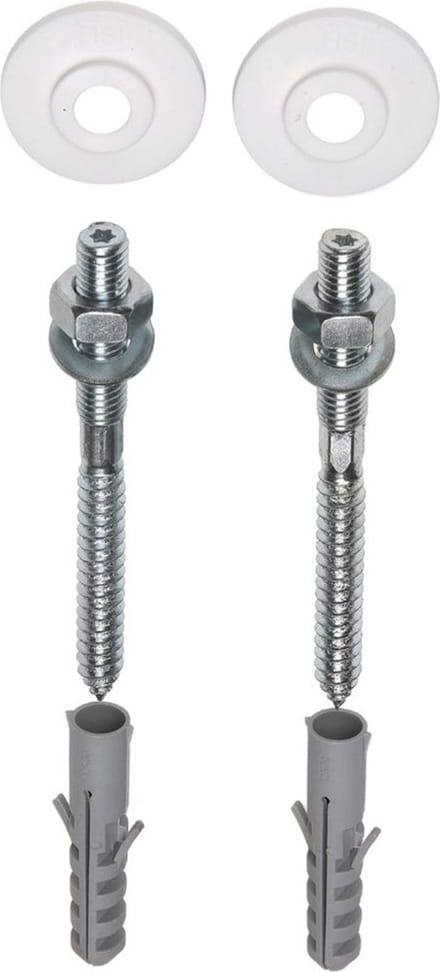 Plieger Wastafel bevestigingsset van 2 - M10x110mm - Met plug