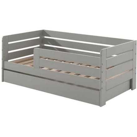 Jaxx juniorbed met lade Tod horizontale spijl Grey unisex