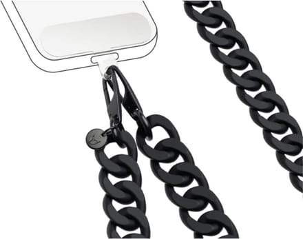 Force Case, Universele Smartphone Schouderriem Mesh, Zwart