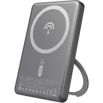 Dudao K28S 20W PD 5000mAh Powerbank with MagSafe and Stand - Gray - 5000 mAh