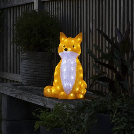 Konstsmide Season LED lichtfiguur Vos, 5 per set als ketting