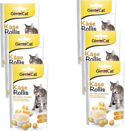 Gimcat Kaas Rollis - Kattensnack - 6 x 40 g