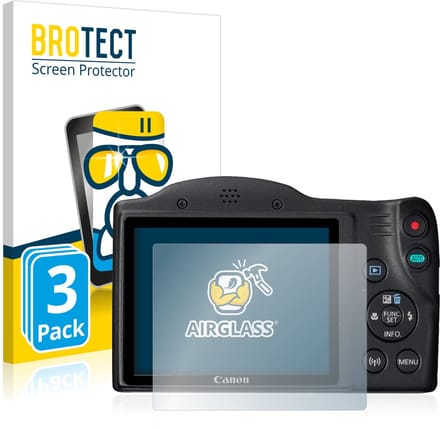 Screenprotector 3 Stuks voor Canon PowerShot SX430 IS Beschermglas transparant