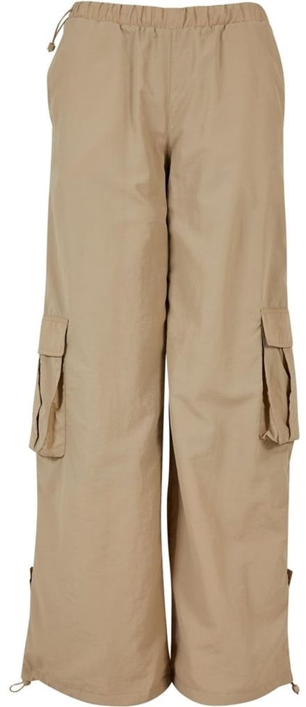 Urban Classics - Wide Crinkle Nylon Cargobroek - 3XL - Beige