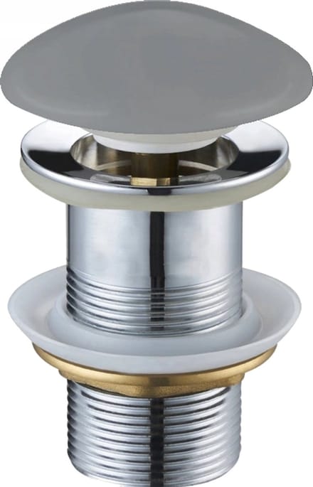 Mexen click-clack plug rond, lichtgrijs keramische mat - 79910-61