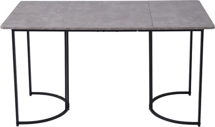 Marmerlook-MDF-Eetgroep-140x80cm-Verstelbare-Poten-Hoge-Draagkracht