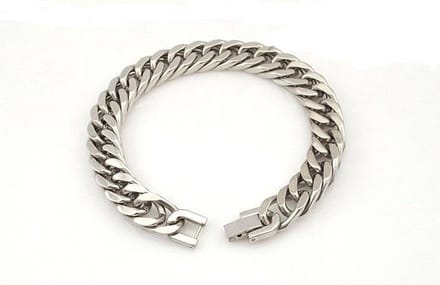 Rvs sieraden - Armbanden -gourmet armband - 21cm-10mm-Verkleurt niet