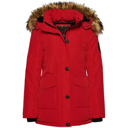 Superdry - Everest parka met capuchon van imitatiebont - Dames - Gewatteerde jassen