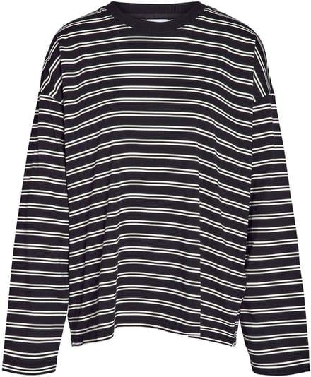 Noisy may Trui Nmember L/s Stripe Sweat Noos 27036484 Black/white Dames Maat - M