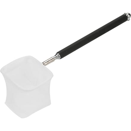 Verstelbare Mini Visnet Stang voor Aquarium Tank Garnalen 20-57.5cm Uitschuifbaar(Zwart Vierkant) white