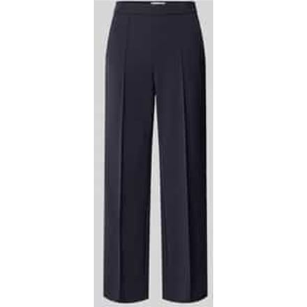 Recht broek met gefixeerde persplooien model 'RENEE'