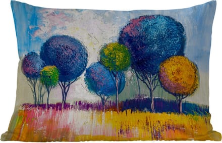 Buitenkussens - Schilderij - Olieverf - Boom - Natuur - 60x40 cm - Weerbestendig