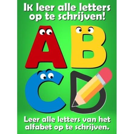 Ik Leer Alle Letters Op Te Schrijven! - Sherlino Kinderboeken