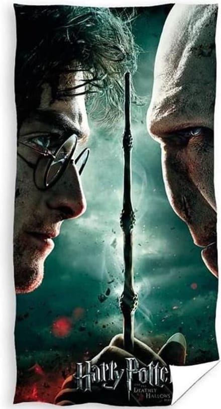 Harry Potter Strandlaken Junior 140 X 70 Cm Katoen Groen/zwart