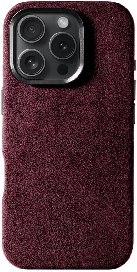iPhone Alcantara Case - Wine Red