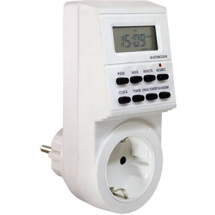 AS Schwabe 24032 Stopcontact-schakelklok Digitaal Weekprogramma 3500 W IP20