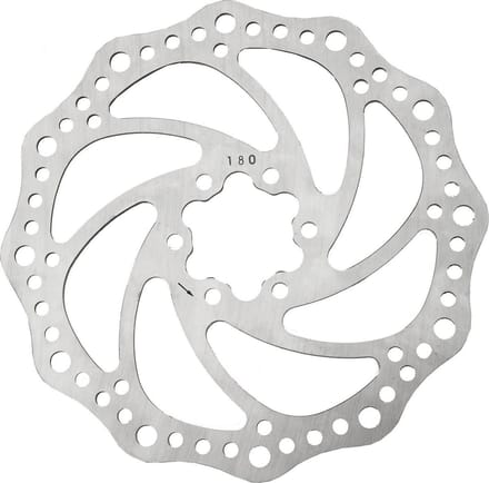 remschijf Sypo 180 mm 6 gaats zilver staal