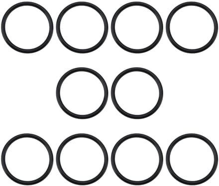 Dailygoods- O-ringafdichtingen 10 stuks - Buitendiameter 43 mm - Binnendiameter 36 mm - Breedte 3,5 mm - Nitrilrubber - Zwart - Afdichtringen