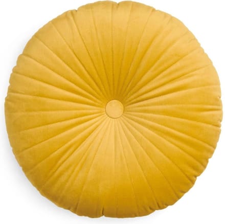 Essenza Naina Sierkussen Mosterdgeel - Ø 40 cm