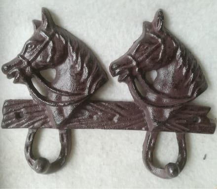MadDeco - kapstokhaken - paardenhoofd - 4 haken