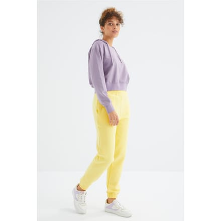 Vrouwen Hoge Taille Fleece Joggingbroek