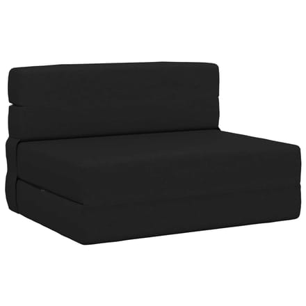 vidaXL - Vouwbare - Sofa - Bed - Zwart - 70 - x - 72 - x - 60 - cm - Stof