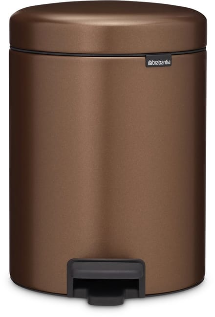 Brabantia NewIcon Prullenbak - 5 liter - Badkamer - Warm Bronze