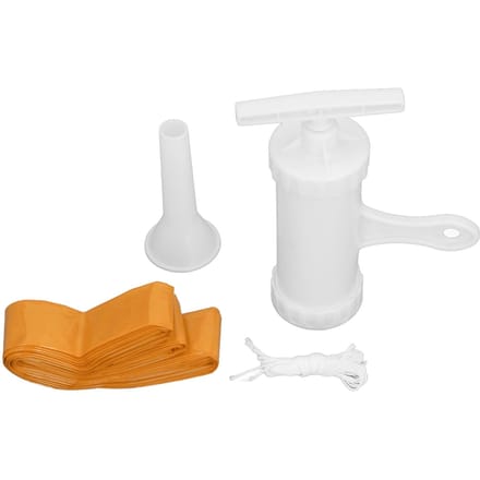 Plastic Worstvellen Oneetbare Vellen met Worstvulbuizen Handmatige Vulhoorns L(for 6.5-9kg) white