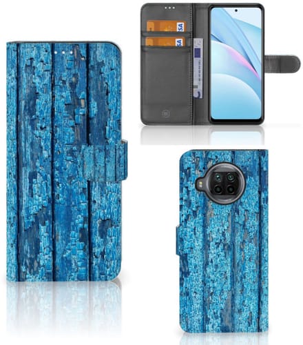 Xiaomi Mi 10T Lite Book Style Case Wood Blue