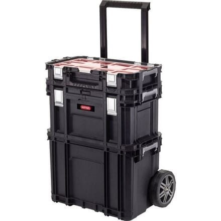 Keter Gereedschapsopberger met Connect Trolley and Rolling Systems zwart