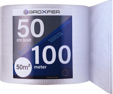 Bubble Wrap Roll 50 cm x 100 m - Beschermfolie voor Verhuis- en Verzending