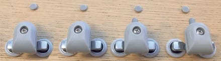 Xellanz Eco Set Wieltjes voor Schuifdeur Douchecabine - 4 Stuks