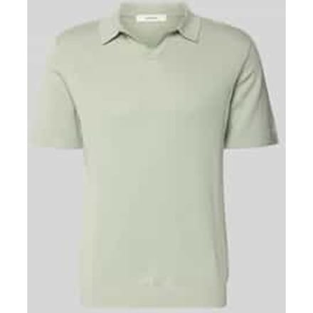regular fit poloshirt van mix van katoen en linnen model 'MATTIS'