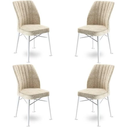 Set van 4 eetkamerstoelen Flex velvet | Atelier Del Sofa