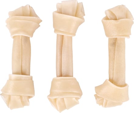 Hondensnack Premium Knoopbeen  - 3 stuks - 12,5 cm - 135 gram