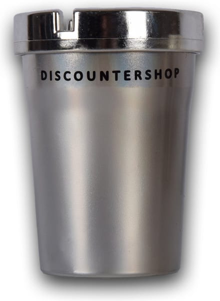 Luxe Zilverkleurige Asbak voor Auto en Thuis | Stijlvol en Functioneel met Deksel | 10cm x 8cm