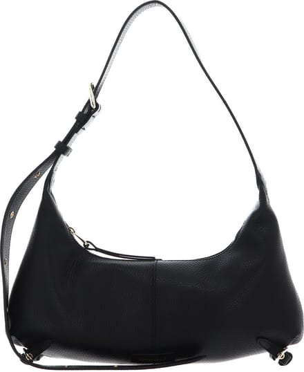 COCCINELLE Leren Schoudertas Abigail Shoulder Bag Noir Zwart