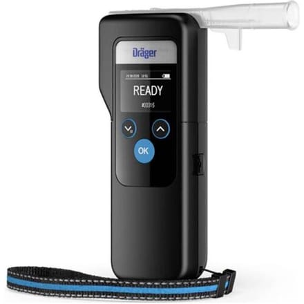 Dräger Alcotest 6000 Alcoholtester Zwart 0.00 tot 5.00 ‰ Alarm, Incl. display
