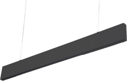 Groenovatie LED Linear Hangarmatuur - 20W - 90cm - Mat Zwart - Warm Wit