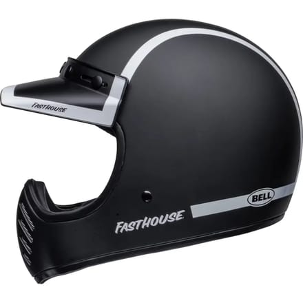 Bell Moto-3 Fasthouse Old Road Zwart Wit Integraalhelm - Helm