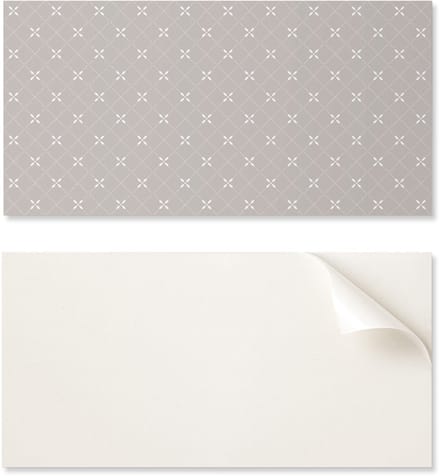 Zelfklevend vinylpaneel met print, 100x50 cm, geometrisch ruitpatroon.