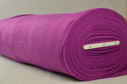Fleece stof - Cassis - 10 meter
