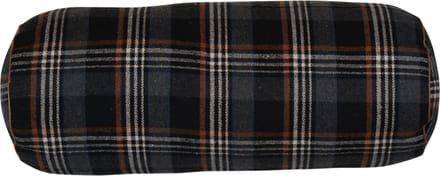 rol kussen ruit grijs 20x50cm