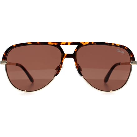 Quay High Key Mini Remixed TORT zonnebril tortoise bruin