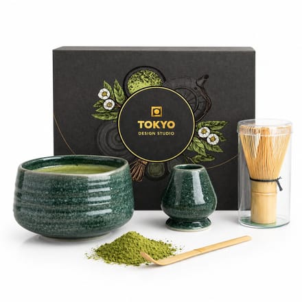 Tokyo Design Studio - Matcha Cadeau Set - Groen - 4-delig - 11x8cm