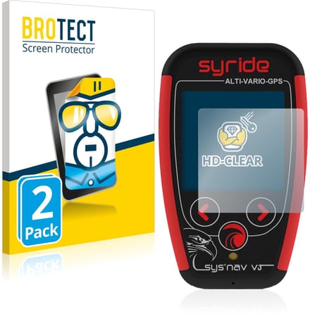 BROTECT - Screenprotector voor Syride Sys'Nav V3 - Folie Beschermfolie transparant 2 Stuks
