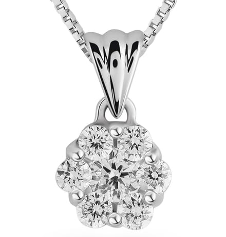 Orphelia HD-4208 - Hanger - 18 Karaat Witgoud / Diamant 0.13 ct
