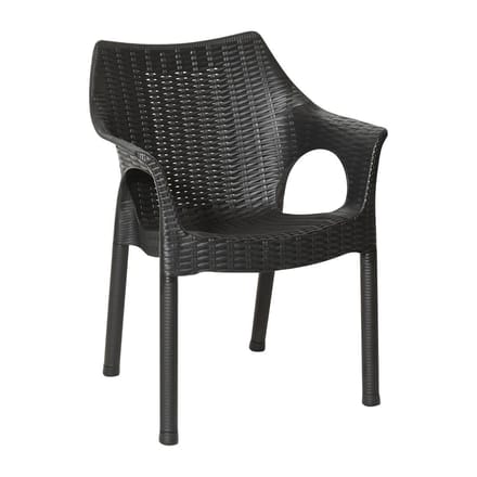 Bolero Elements Polypropyleen Armstoelen Zwart (4 stuks)